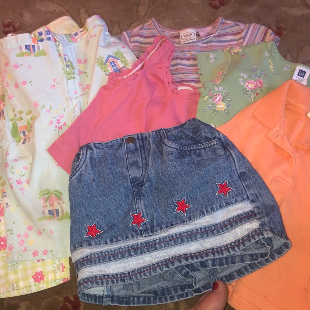 Summer 3T Bundle of 7 items! 4 shirts, 1 skort, 1 Capri, 1 pants